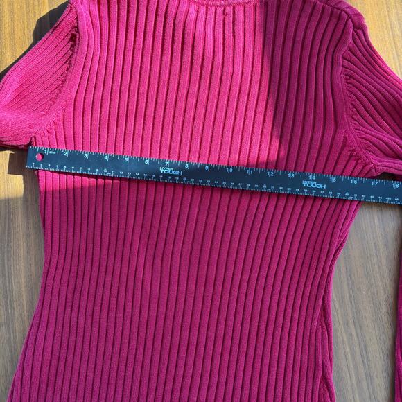 Vintage Y2K 00s Women's Tommy Hilfiger Rhinestone Collared Ribbed Sweater Size L - Picture 5 of 7